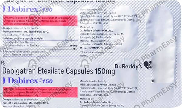 Dabirex 150mg Strip Of 10 Capsules