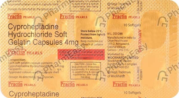 Practin Pearls 4mg Strip Of 10 Softgel Capsules