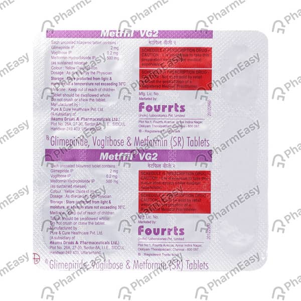 Metffil Vg 2 Strip Of 10 Tablets