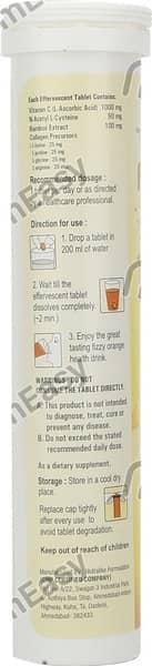 Fair C 1000Mg Orange Flavour Sugar Free Bottle Of 20 Tablets