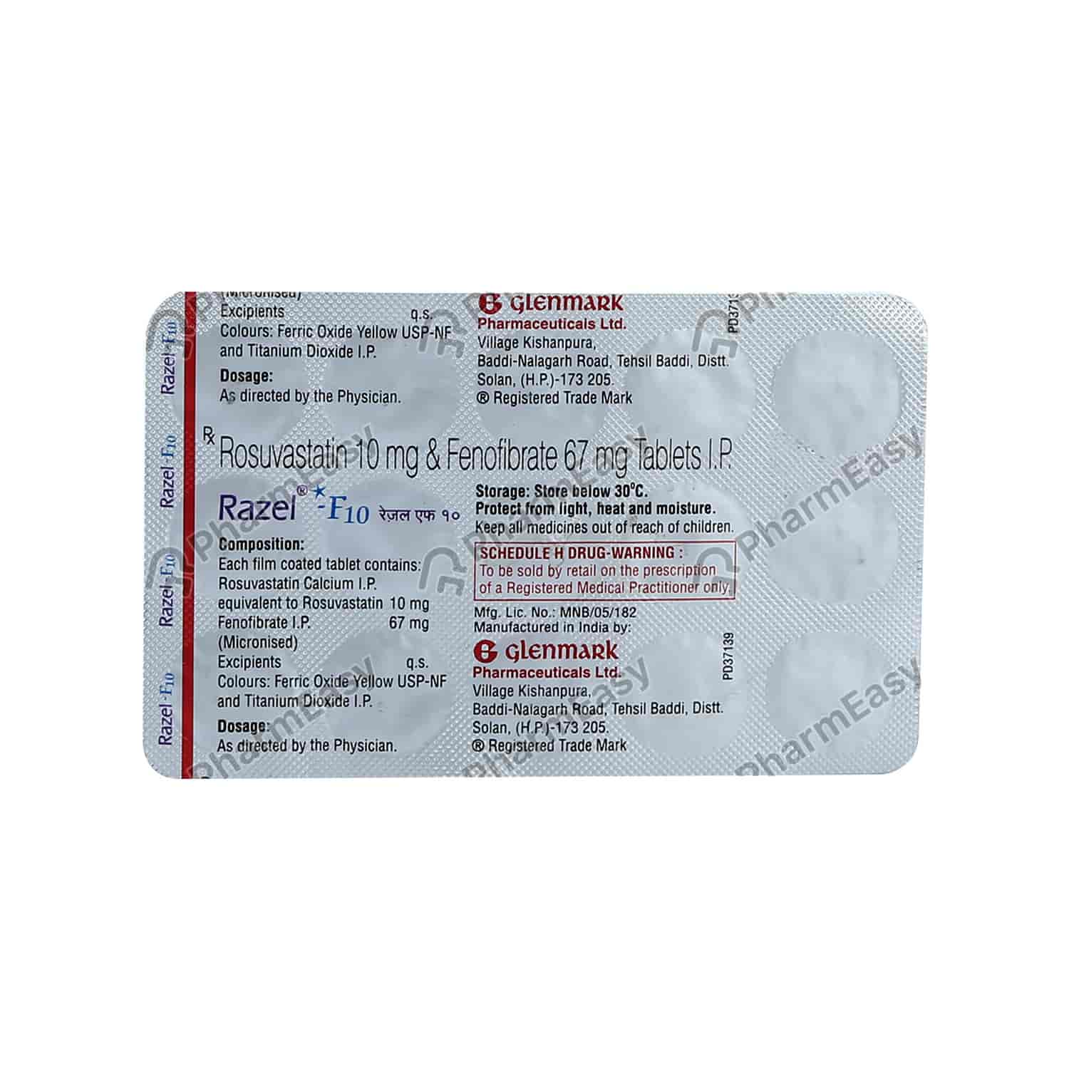 Buy Razel F 10 Tab 15'S Online at Flat 18% OFF* | PharmEasy