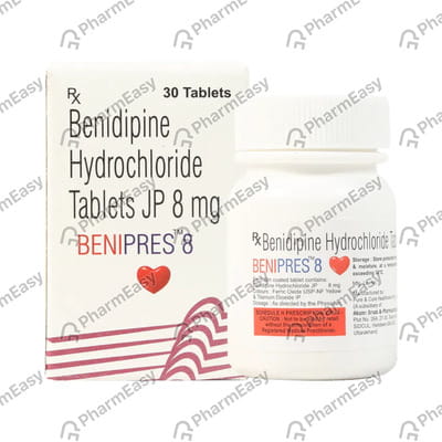 Benipres 8mg Bottle Of 30 Tablets