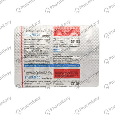 Synoret 20mg Strip Of 10 Capsules