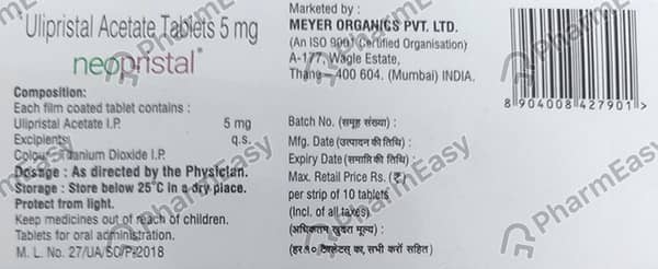 Neopristal 5Mg Strip Of 10 Tablets