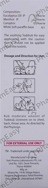 Toddrub Oint 40Gm