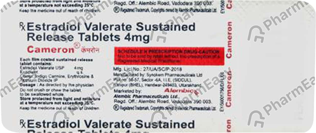Cameron 4 MG Tablet (10) Uses, Side Effects, Price & Dosage PharmEasy