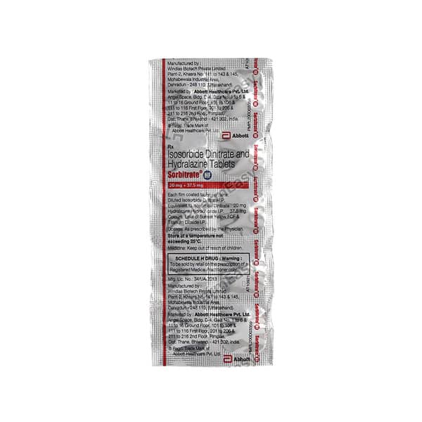 Sorbitrate Hf Strip Of 10 Tablets