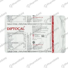 DIPTOCAL STRIP OF 10 TABLETS