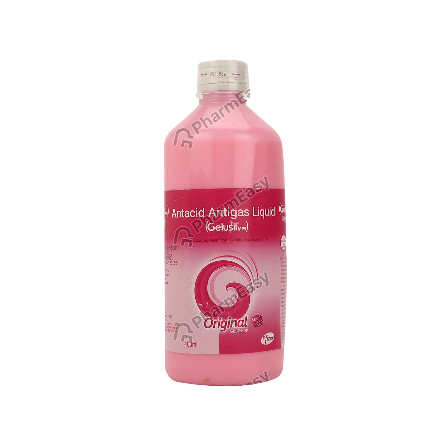 Buy Gelusil Mps Mint Flavour Sugar Free Bottle Of 400ml Liquid Online