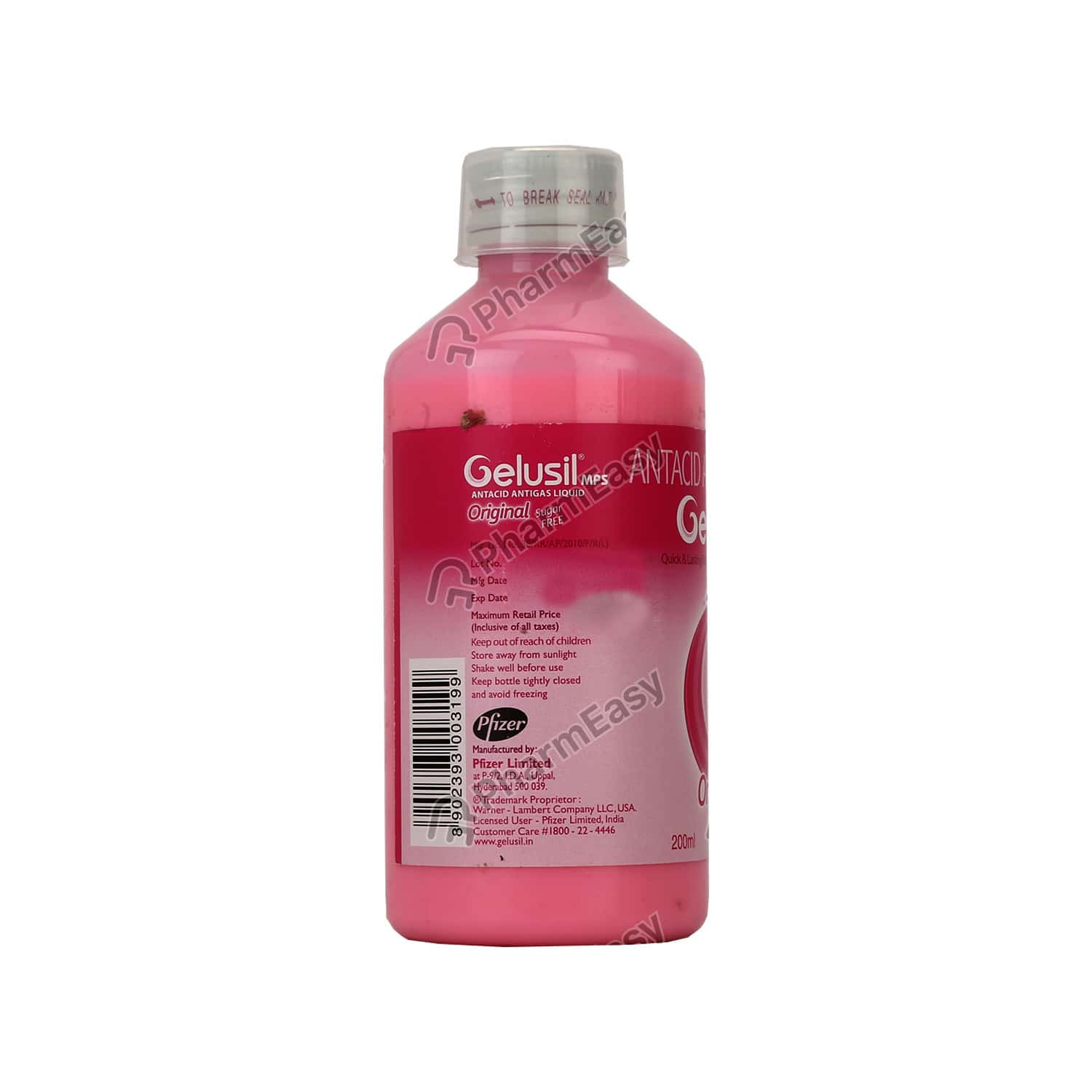 Buy Gelusil Mps Mint Flavour Sugar Free Bottle Of 200ml Liquid Online