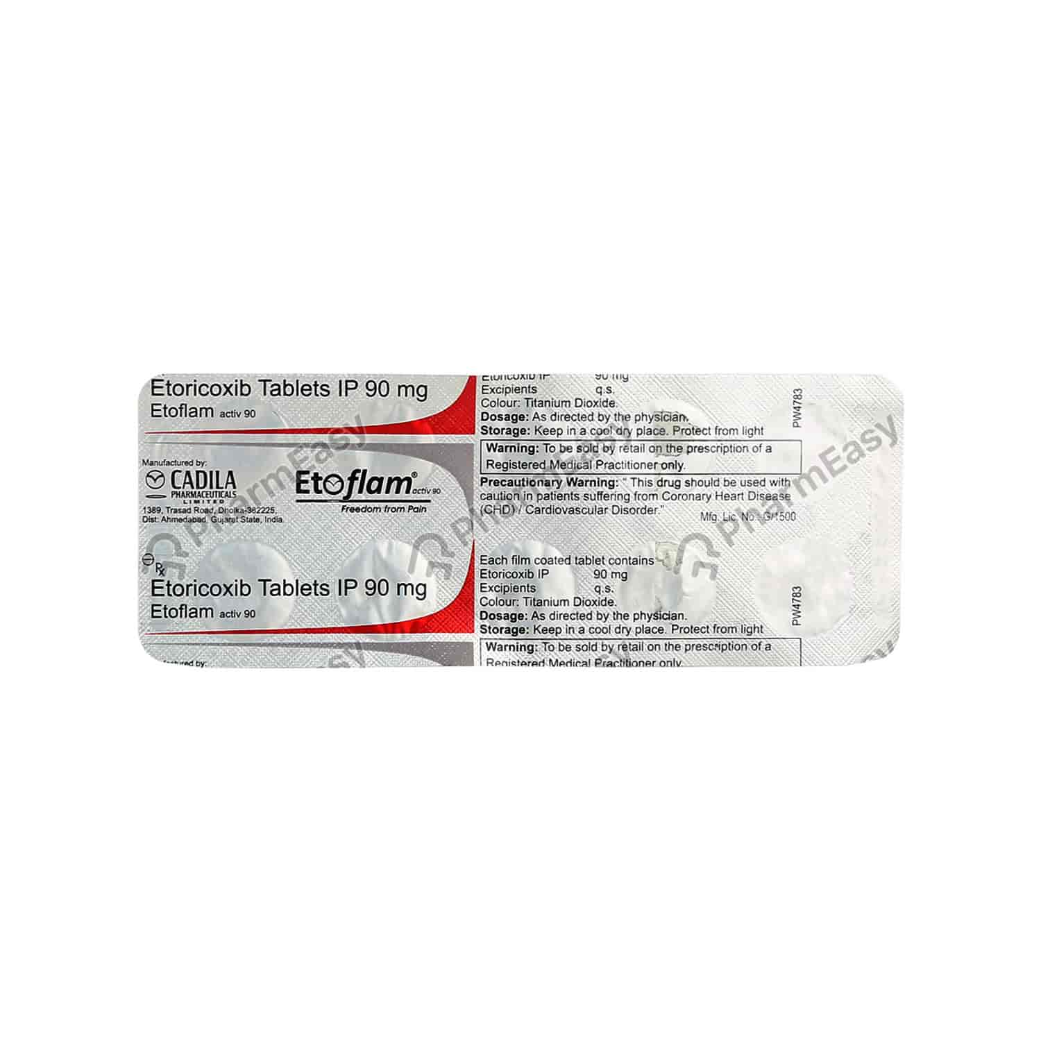 Etoflam Activ 90mg Tab 10'S - Uses, Side Effects, Dosage ... Etoflam Activ 90mg Tab 10'S - Uses, Side Effects, Dosage ...