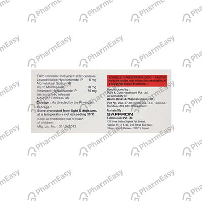 Ventocore Ax Strip Of 10 Tablets