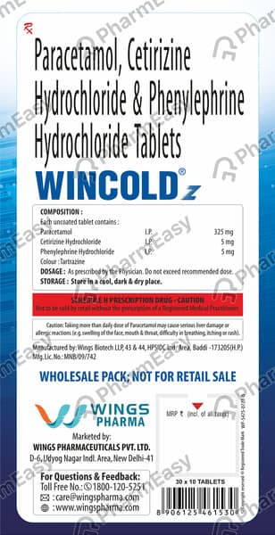 Wincold Z Strip Of 10 Tablets