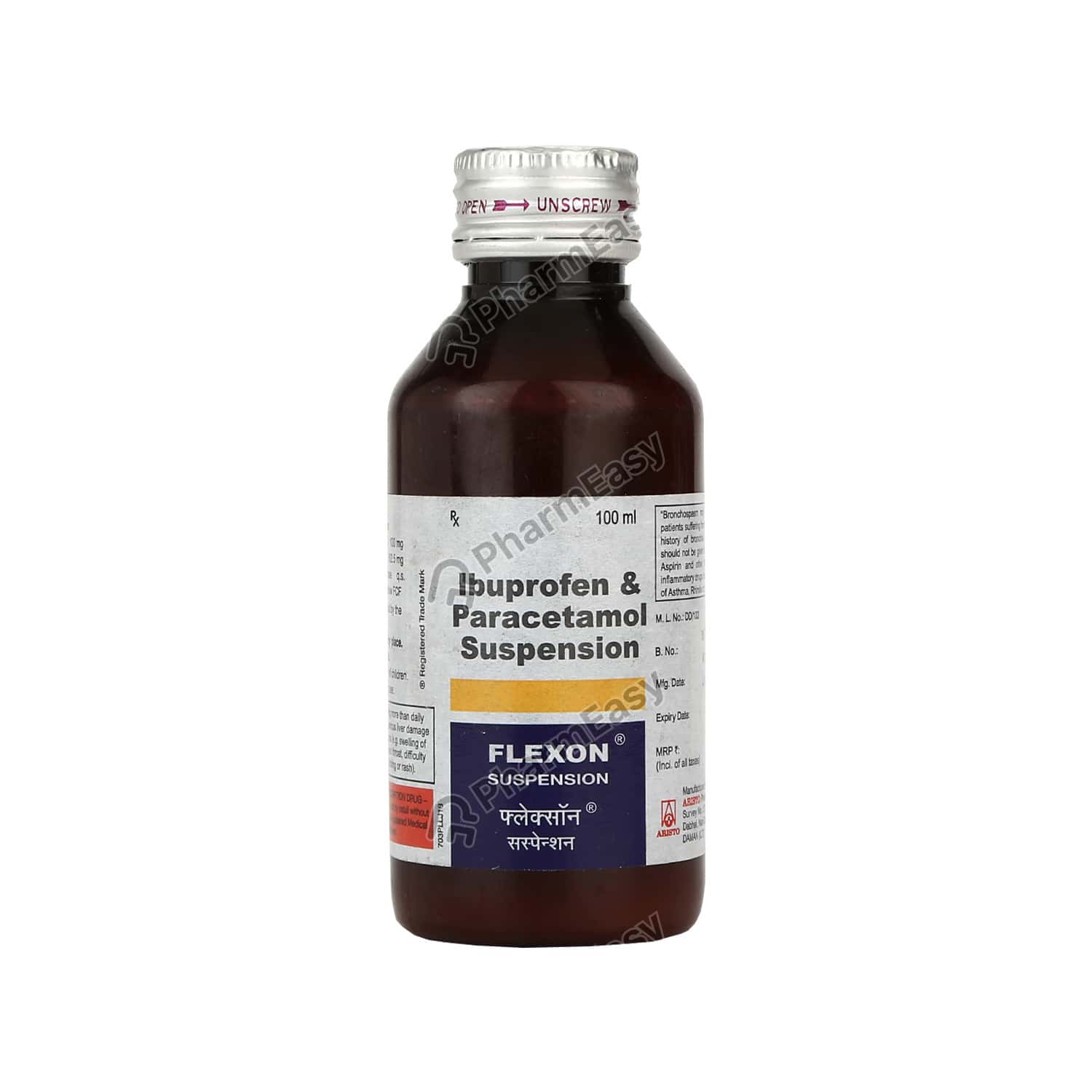 Buy Flexon 100mg/162.5mg Syp 100ml Online at Flat 18 OFF* PharmEasy