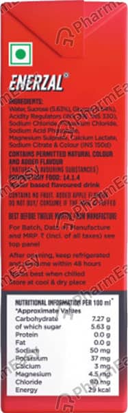 Enerzal Apple Flavour Tetrapack Of 200Ml Liquid