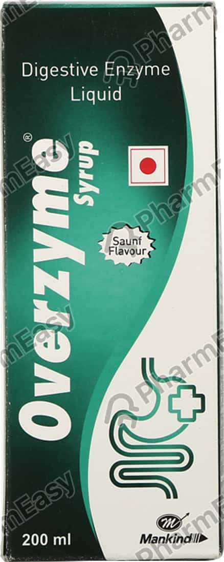 Overzyme Saunf Flavour Bottle Of 200ml Syrup
