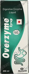 Overzyme Saunf Flavour Bottle Of 200ml Syrup