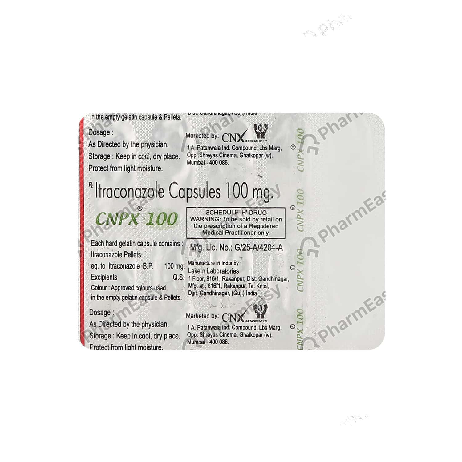 Cnpx 100 MG Capsule (10) - Uses, Side Effects, Dosage, Composition ...