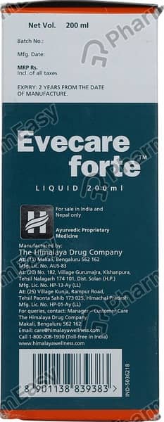 Himalaya Evecare Forte | Bottle 200 Ml Oral Liquid