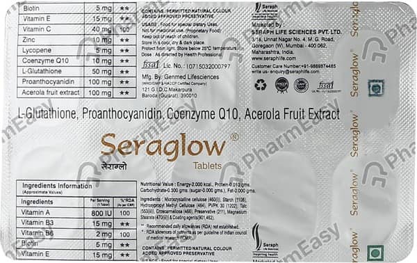 Seraglow Strip Of 10 Tablets