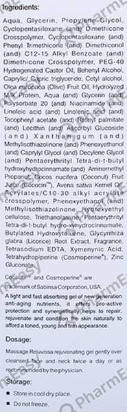 Rejuvissa Rejuvenating Gel 30Ml