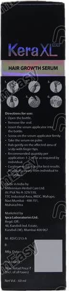New Kera Xl Bottle Of 60Ml Hair Growth Serum