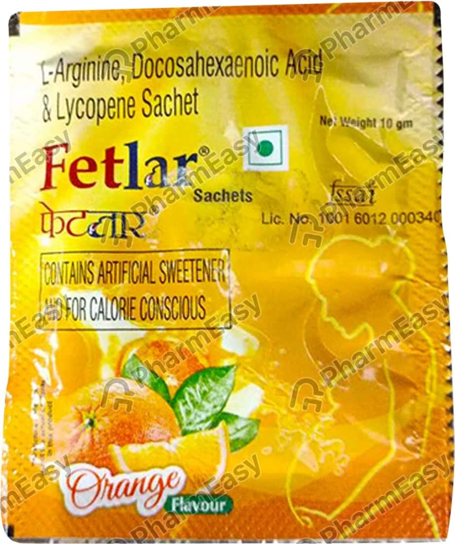 Buy Fetlar Orange Flavour Sachet 10gm Online at Flat 15 OFF PharmEasy