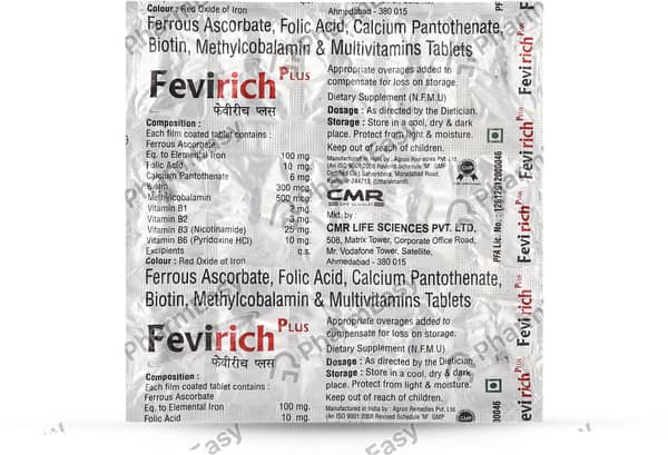 Fevirich Plus Strip Of 15 Tablets