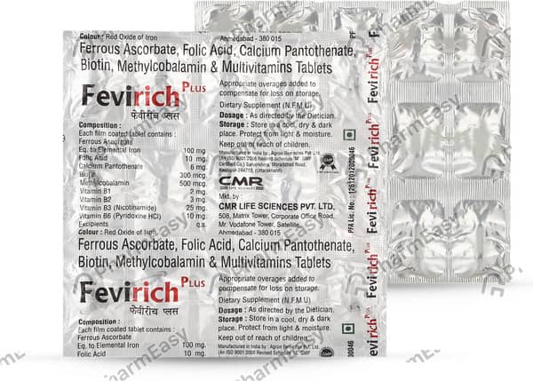 Fevirich Plus Strip Of 15 Tablets