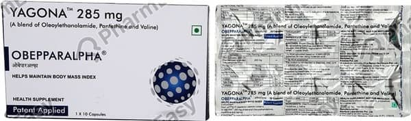 Obepparalpha 285mg Strip Of 10 Capsules