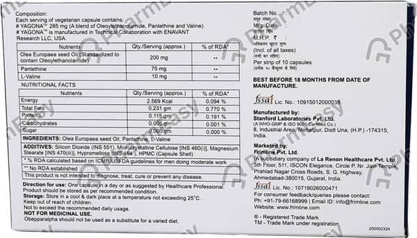 Obepparalpha 285mg Strip Of 10 Capsules