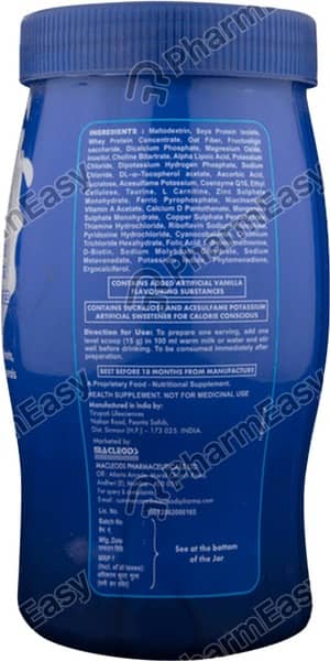 Macprot Dm Vanilla Flavour Sugar Free Jar Of 200Gm Powder