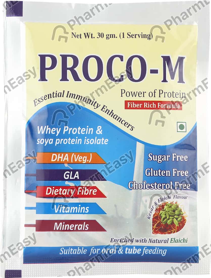 Proco M Kesar And Elaichi Sugar Free Sachet Of 30gm Oral Powder