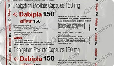 Dabipla 150mg Strip Of 10 Capsules