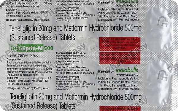 Ibgliptin M 500mg Strip Of 10 Tablets