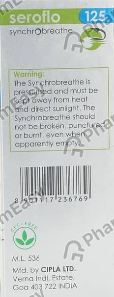 Seroflo 125mcg Cfc Free Box Of 120md Synchrobreathe Inhaler