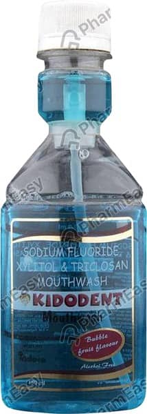 Kidodent Bubble Fruit Flavour Bottle Of 150Ml Mouthwash
