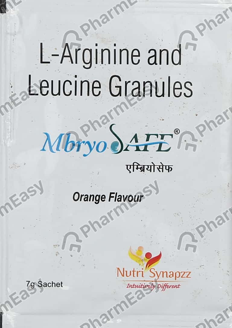Mbryo Safe Orange Flavour Sachet Of 7gm Granules