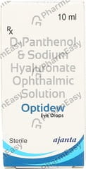 OPTIDEW BOTTLE OF 10ML EYE DROPS