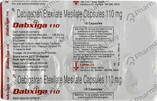 Dabxiga 110mg Strip Of 10 Capsules