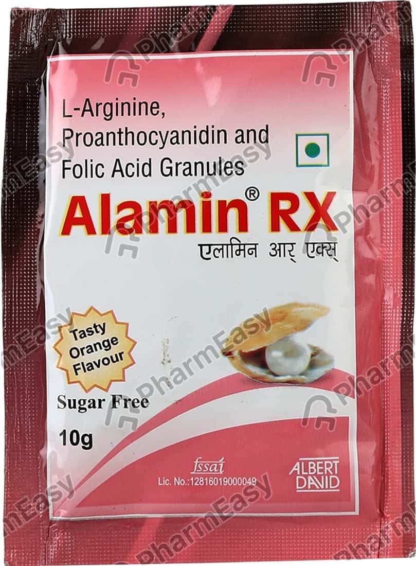 Alamin Rx Tasty Orange Flavour Sugar Free Sachet Of 10gm Granules