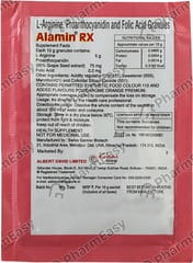 ALAMIN RX TASTY ORANGE FLAVOUR SUGAR FREE SACHET OF 10GM GRANULES
