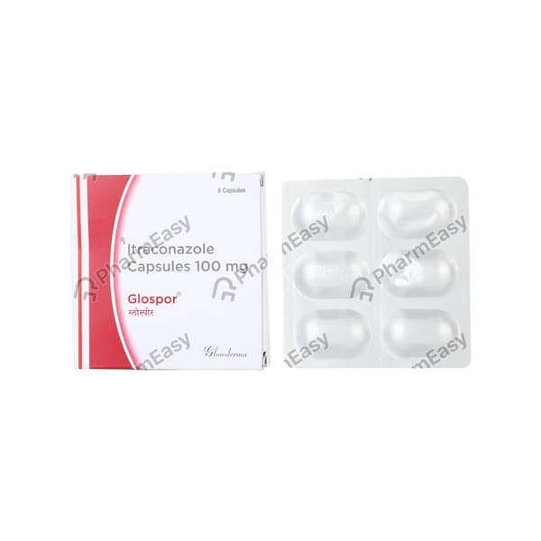 Glospor 100Mg Strip Of 6 Capsules