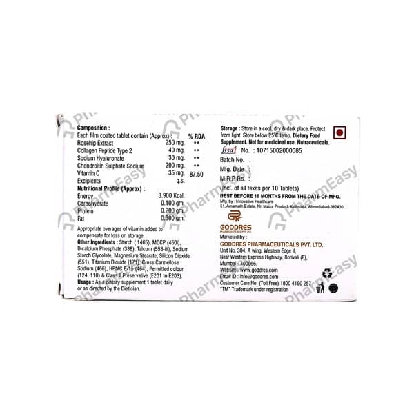 Tendostrong Rf Strip Of 10 Tablets