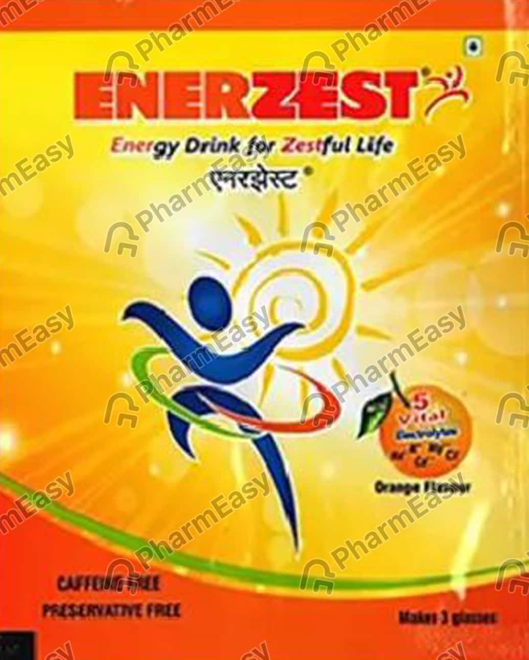 Enerzest Orange Flavour Sachet Of 50gm Powder