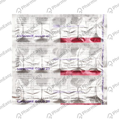 Lipicure Gold 20mg Strip Of 10 Capsules