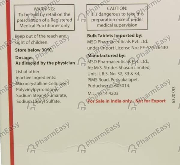 Janumet 50/500mg Strip Of 30 Tablets
