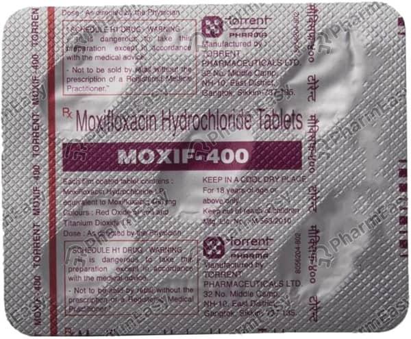 Moxif 400mg Strip Of 10 Tablets