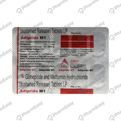 Adipride M 1mg Strip Of 10 Tablets