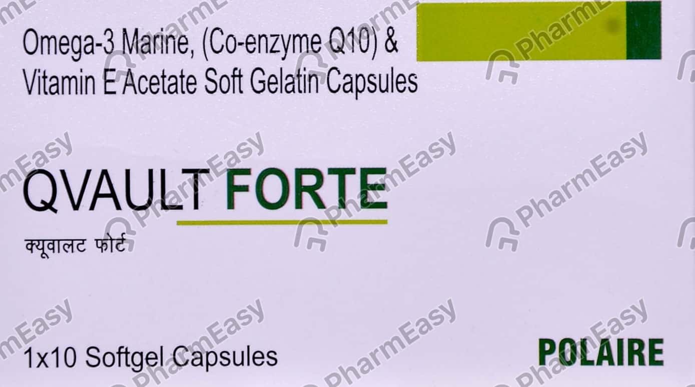 Buy Qvault Forte Strip Of 10 Capsules Online at Flat 15 OFF PharmEasy
